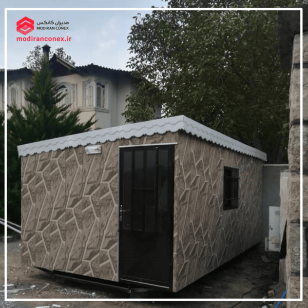 نمونه کانکس اقامتی ساندویچ پانل دکوراتیو